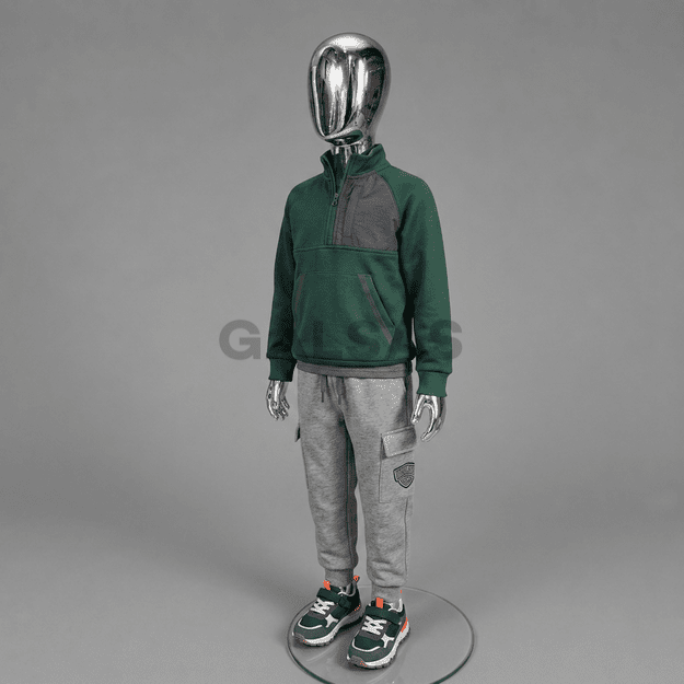 Manekin dziecięcy VAI-SILVER-116. Kolor srebrny. Wzrost 116 cm.