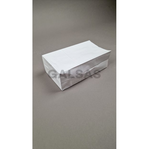 Papierowe reklamówki Kraft – z dnem  – 13 x 8 x 24 cm, białe, 50 szt./opakowanie Papierowe reklamówki Kraft – z dnem  – 13 x 8 x 24 cm, białe, 50 szt./opakowanie