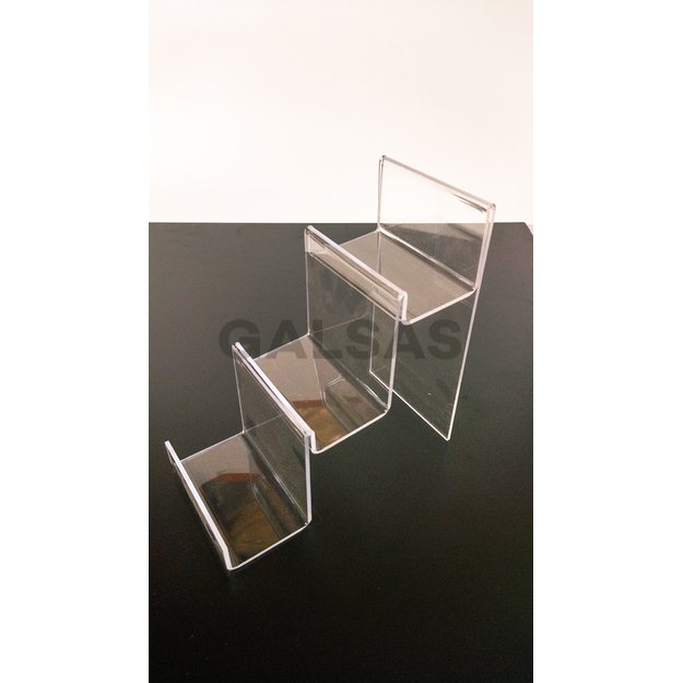 Regał na pasmanterię lub drobne artykuły - uniwersalny, plastikowy, 3 poziomy, szerokość 140 mm.