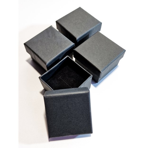 Pudełka papierowe na prezenty 9x9x3 cm. Kolor czarny matowy Pudełka papierowe na prezenty 9x9x3 cm. Kolor czarny matowy