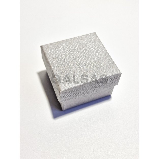 Papierowe pudełka prezentowe 9 x 9 x 3 cm. Kolor srebrny. Ilość w opakowaniu 12 szt.