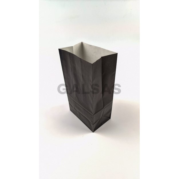 Papierowe torebki Kraft – z dnem  – 13 x 8 x 24 cm, czarne, 50 szt./opakowanie Papierowe torebki Kraft – z dnem  – 13 x 8 x 24 cm, czarne, 50 szt./opakowanie