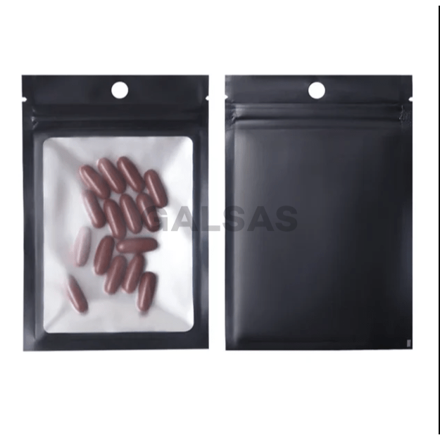 Zamykalne woreczki Zip Lock 16x24 cm – kolor czarny (100 szt./opakowanie)