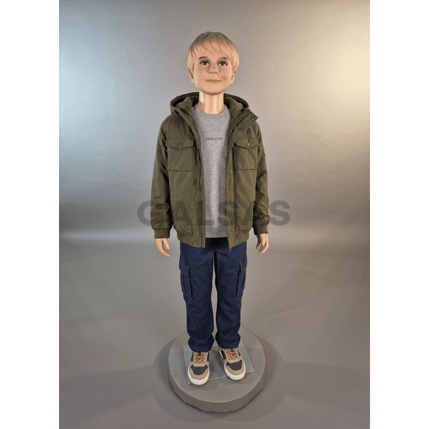 Manekin dziecięcy VAI-PLA-K-11-SUK-BER. Kolor cielisty. Wzrost 110 cm.