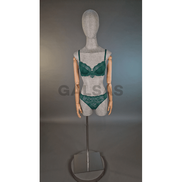 Manekin materiałowy z drewnianymi ramionami, kobieta - model T66