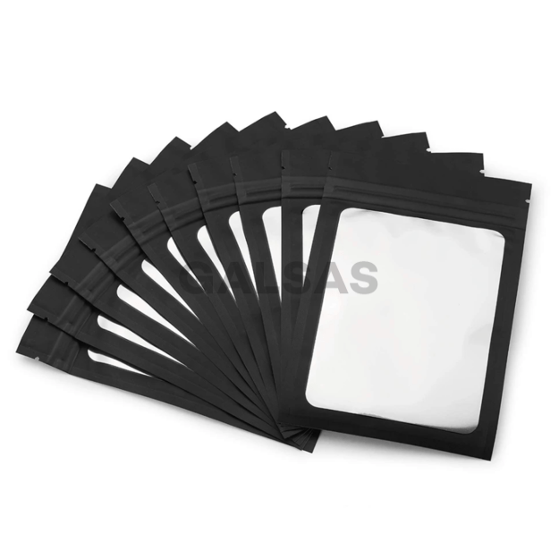 Czarne woreczki strunowe Ziplock MiniGrip - 20x30 cm (100 szt./opakowanie)