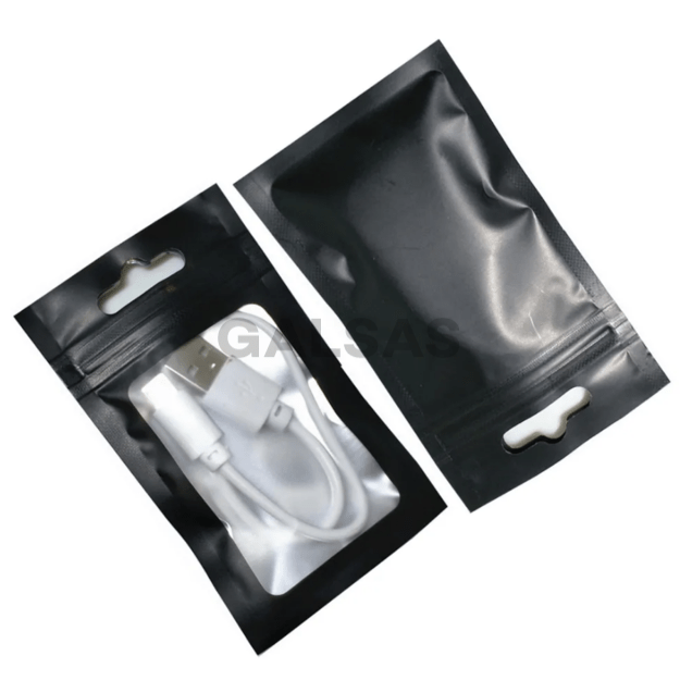 Czarne woreczki strunowe Ziplock MiniGrip - 20x30 cm (100 szt./opakowanie)