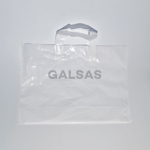 Poziomowe reklamówki na zakupy - 35 x 25 cm, 50 szt, 60 mikron, biale