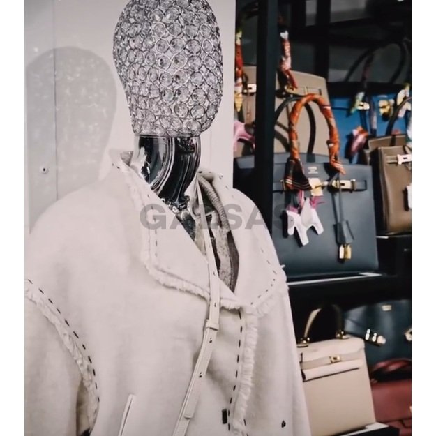 Lustrzany chromowany manekin damski BF2-TINKL-SILVER