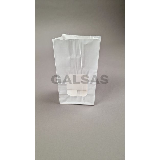 Papierowe woreczki z dnem i okienkiem – 9 x 6 x 15 cm, białe, 50 szt./opakowanie Papierowe woreczki z dnem i okienkiem – 9 x 6 x 15 cm, białe, 50 szt./opakowanie