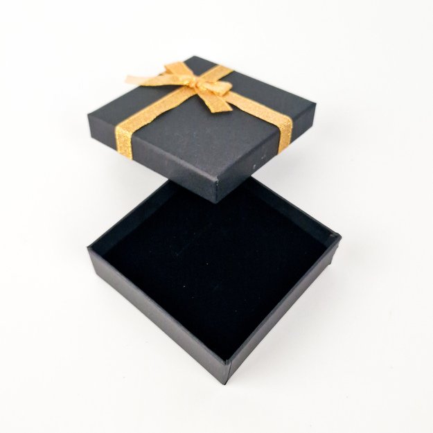 Papierowe pudełka na prezenty 9 x 9 x 3 cm - z kokardką