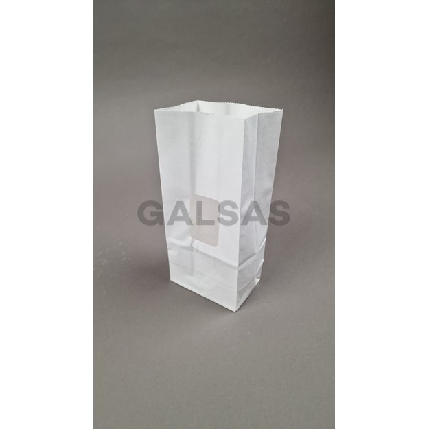 Papierowe woreczki Kraft z dnem i okienkiem – 9 x 6 x 21 cm, białe, 50 szt./opakowanie Papierowe woreczki Kraft z dnem i okienkiem – 9 x 6 x 21 cm, białe, 50 szt./opakowanie