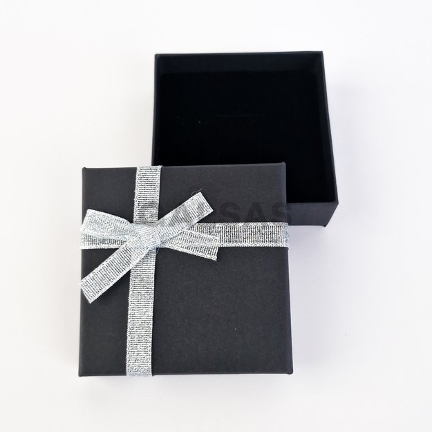 Papierowe pudełka na prezenty 9 x 9 x 3 cm - z kokardką
