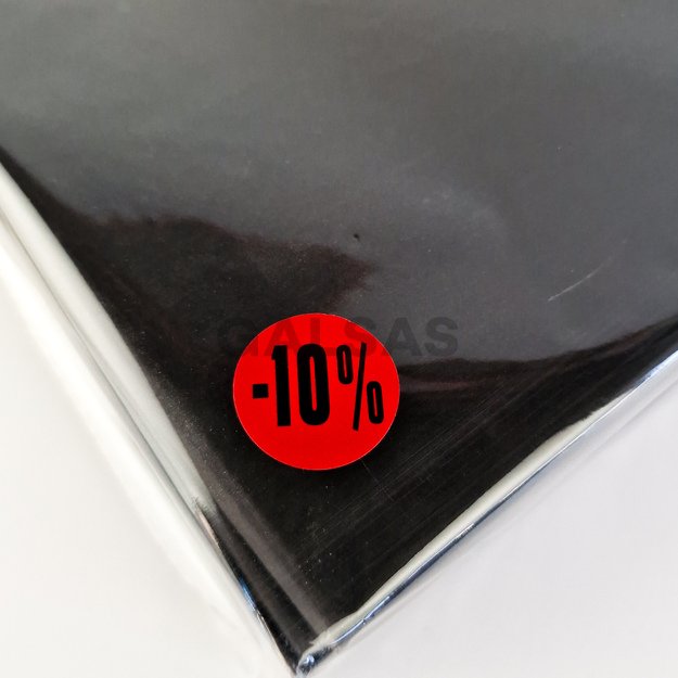 Etykiety samoprzylepne – do oznaczania rabatów i promocji – 10 %. Średnica 25 mm, 500 sztuk